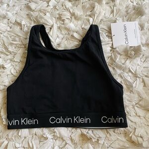 NWT Calvin Klein Unlined Bralette Racerback Small